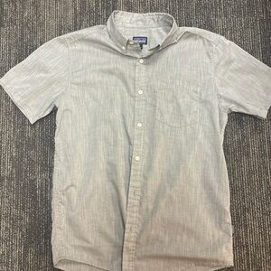 Patagonia Gray Casual Button-Down Shirt